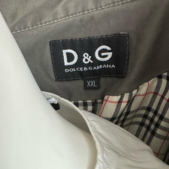 DOLCE & GABBANA VINTAGE KHAKI COAT - Picture 6 of 6